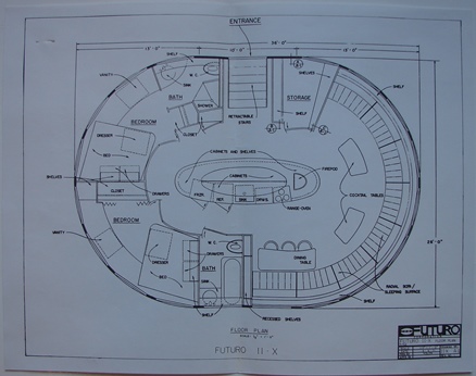 Futuro II-X - Plans - Cleworth Archive - 1971