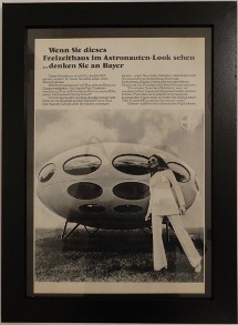1970's Framed Bayer Magazine Advertisement