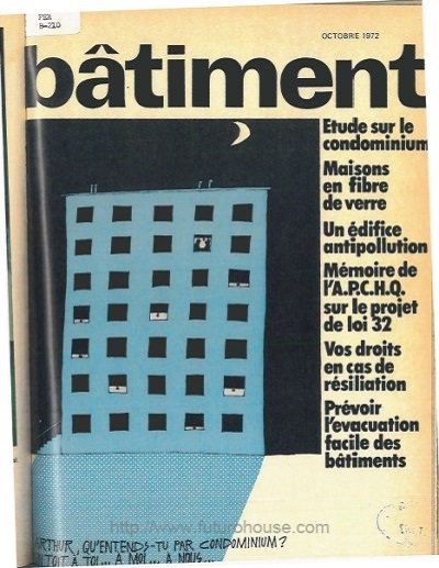 Batiment October 1972 - Cover