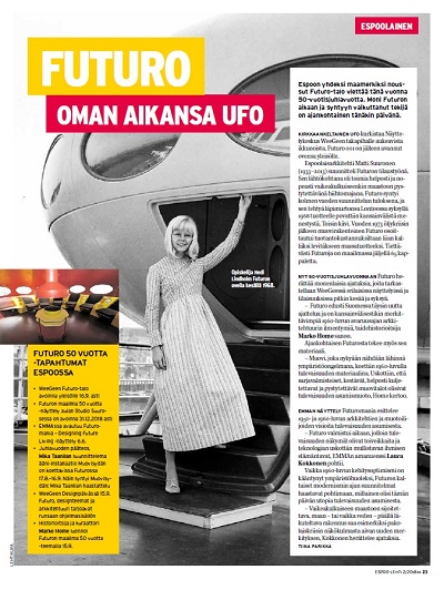 Espoo Magazine 2/2018 - Page 23