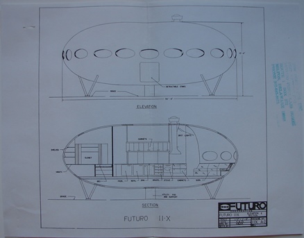 Architectural Plan - Futuro II-X - Elevation & Section