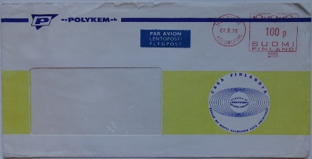 Polykem Air Mail Envelope | Used  | 090770