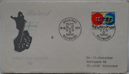 The Futuro Stamp - FDC - 102071 - Finland Map