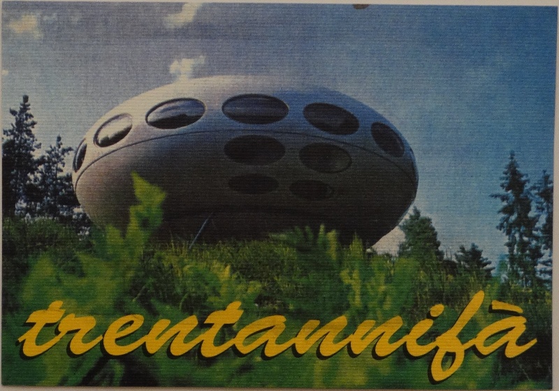 1998 Italina Linen Postcard - Futuro #000 - Turenki 1970's - Front