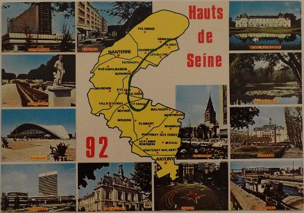 Hauts De Seine Multi-View Postcard With View Of CNIT & Futuro - Undated & Unused - Front