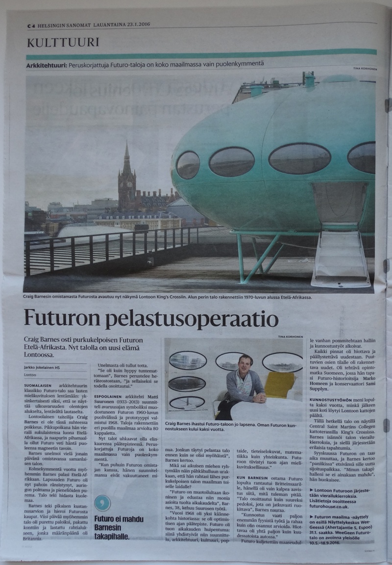 Helsingin Sanomat - Culture Section - 012316 Issue - Page C4