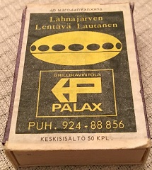 Vintage Lahnajärvi Futuro Matchbox
