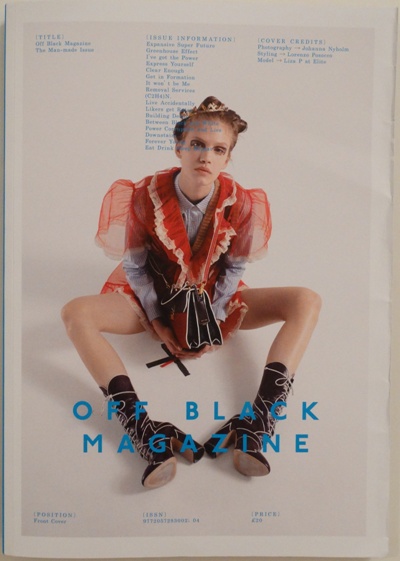 Off Black Magazine - The Man Made Issue - Cover