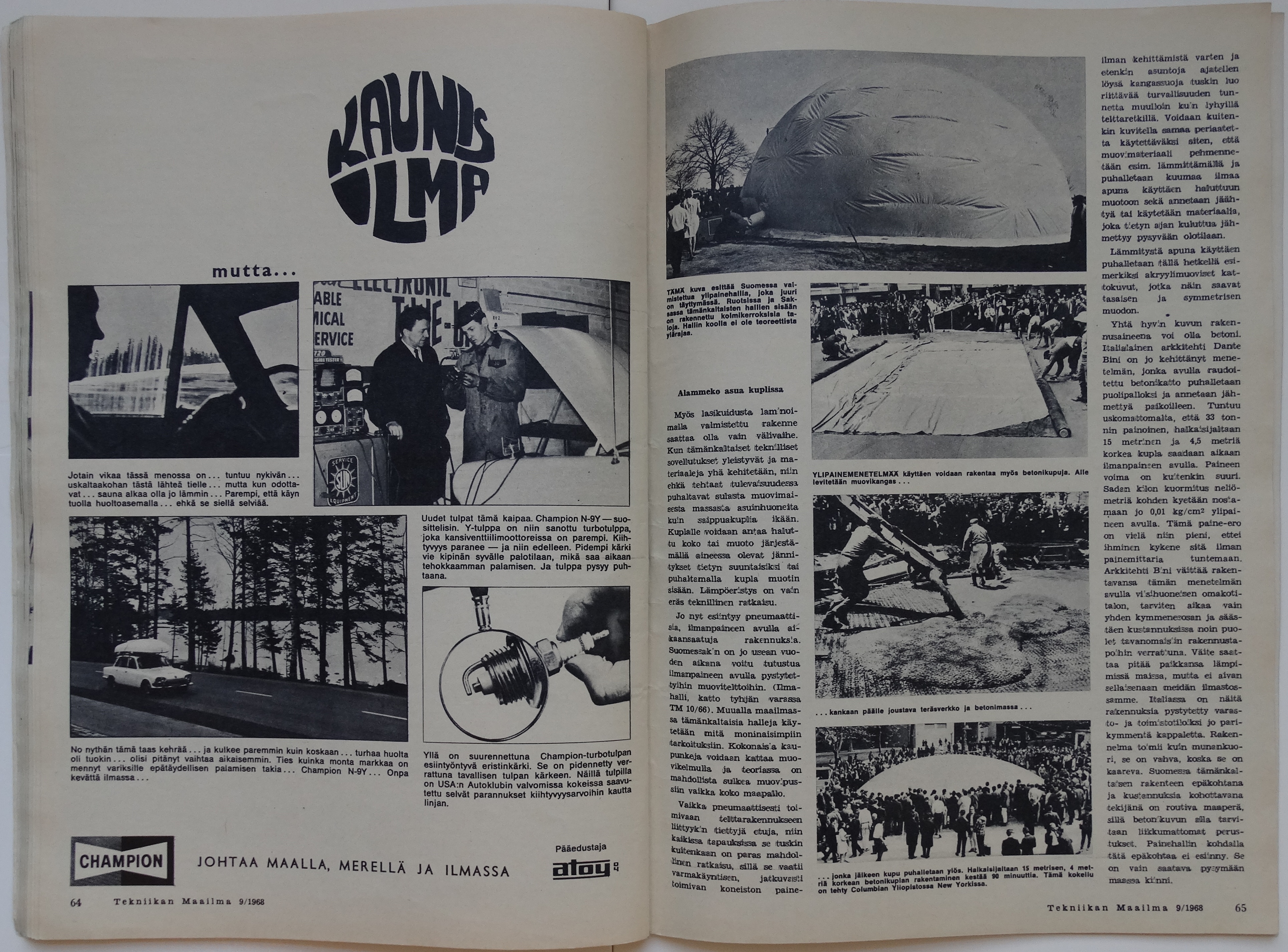 Tekniikan Maailma September 1968 | Pages 64-65