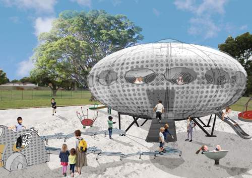 UFO Playground Impression - Melville City Facebook Page
