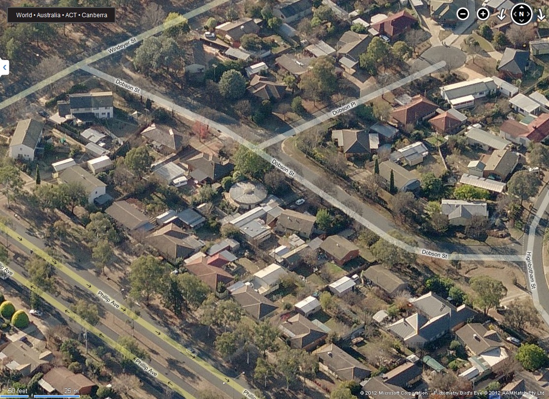 Not Futuro, Dobson, Bing Maps
