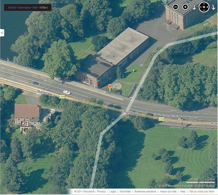 Futuro, Witten, Germany - Bing Maps Screen Grab