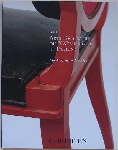 Christie's Auctions Catalog November 2007 Cover