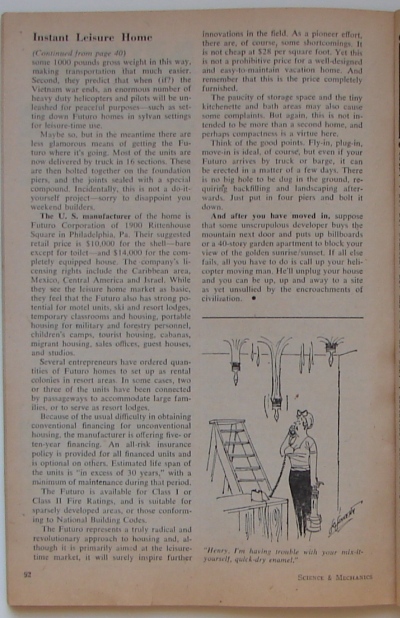 Science & Mechanics January 1970 Page 92